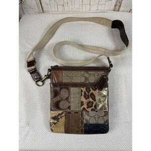 バッグ Coach Patchwork Leopard Python Pouch Bag Ladies and gentlemen…. her 😻 Authentic 2008 patchwork coach